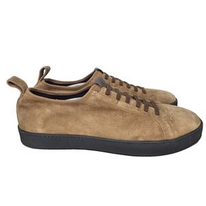 Martin Dingman Sneakers Mens 13 Brown Sheep Skin Suede Shoes Comfort No Tie